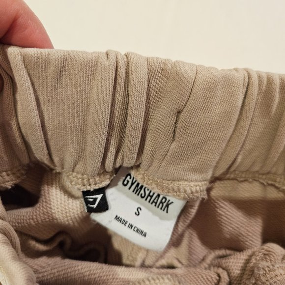 Gymshark Drawstring Shorts Size Small Tan/Khaki - Picture 3 of 7